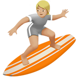Personne Faisant Du Surf: Peau Moyennement Claire pour Apple iOS 26.4
