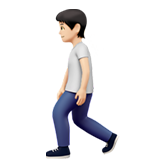 Pessoa Andando: Pele Clara para Apple iOS 26.4