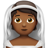 Person with Veil: Medium-Dark Skin Tone for Apple iOS 26.4