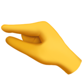 Dłoń z gestem „trochę” dla Apple iOS 26.4