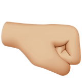 Punho Direito: Pele Morena Clara para Apple iOS 26.4