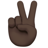 Mão Em V De Vitória: Pele Escura para Apple iOS 26.4