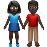 Mulher And Homem Holding Hands: Pele Escura para Apple iOS 26.4