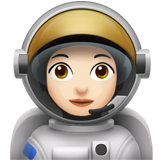 Astronauta Mulher: Pele Clara para Apple iOS 26.4