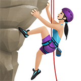 Kobieta wspinająca się: karnacja jasna dla Apple iOS 26.4