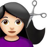 Wanita potong rambut: warna kulit cerah untuk Apple iOS 26.4