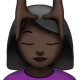 Wanita dipijat: warna kulit gelap untuk Apple iOS 26.4