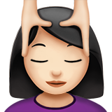 Mulher Recebendo Massagem Facial: Pele Clara para Apple iOS 26.4