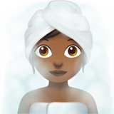 Mulher Na Sauna: Pele Morena Escura para Apple iOS 26.4