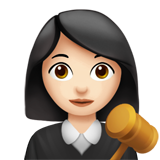 Juge Femme: Peau Claire pour Apple iOS 26.4