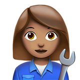 Woman Mechanic: Medium Skin Tone for Apple iOS 26.4