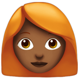 Mulher: Pele Morena Escura, Cabelo Vermelho para Apple iOS 26.4