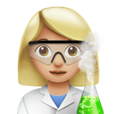 Scientifique Femme: Peau Moyennement Claire pour Apple iOS 26.4