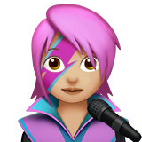 Chanteuse: Peau Moyennement Claire pour Apple iOS 26.4