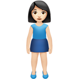 Femme Debout: Peau Claire pour Apple iOS 26.4