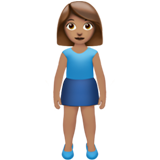 Femme Debout: Peau Légèrement Mate pour Apple iOS 26.4