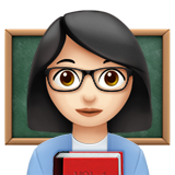 Pengajar wanita: warna kulit cerah untuk Apple iOS 26.4