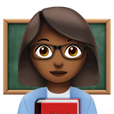 Professora: Pele Morena Escura para Apple iOS 26.4