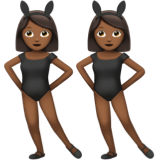 Mulheres com orelhas de coelho festejando, tipo 5 para Apple iOS 26.4