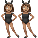 Mulheres com orelhas de coelho festejando, tipo 4 para Apple iOS 26.4