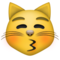 Rosto De Gato Mandando Um Beijo