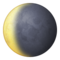 Lua Minguante Côncava