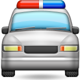 Yaklaşan polis arabası