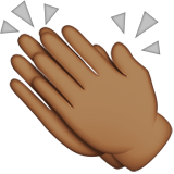 El çırpma: Orta Koyu Ten Rengi El çırpma: Orta Koyu Ten Rengi
