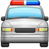 Yaklaşan polis arabası Yaklaşan polis arabası