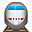 Yuvarlak uçlu yüksek hızlı tren