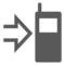 Mobilní telefon se šipkou