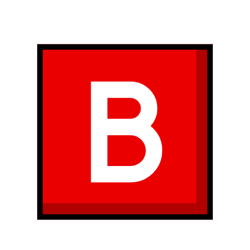 B Button (Blood Type) B Button (Blood Type)