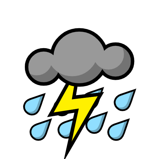 Cloud with Lightning and Rain Cloud with Lightning and Rain