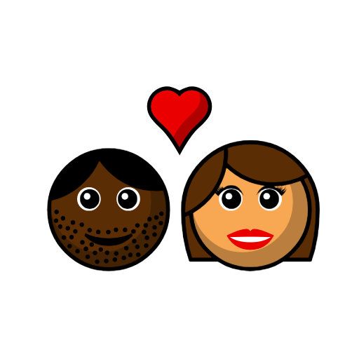 Couple With Heart - Man: Dark Skin Tone, Woman: Medium Skin Tone Couple With Heart - Man: Dark Skin Tone, Woman: Medium Skin Tone