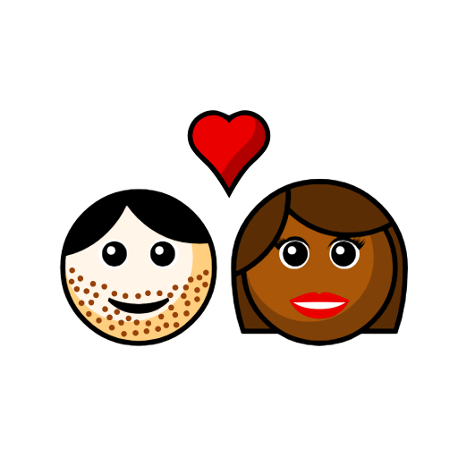 Couple With Heart - Man: Light Skin Tone, Woman: Medium-Dark Skin Tone Couple With Heart - Man: Light Skin Tone, Woman: Medium-Dark Skin Tone