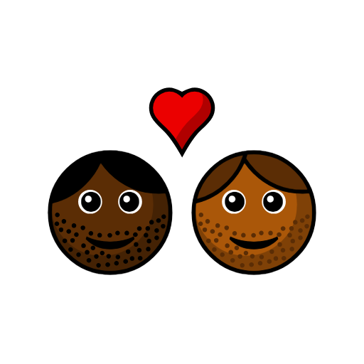 Couple with Heart: Man, Man, Dark Skin Tone, Medium-Dark Skin Tone Couple with Heart: Man, Man, Dark Skin Tone, Medium-Dark Skin Tone