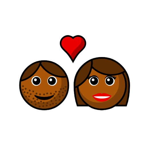 Couple With Heart - Man: Medium-Dark Skin Tone, Woman: Medium-Dark Skin Tone Couple With Heart - Man: Medium-Dark Skin Tone, Woman: Medium-Dark Skin Tone