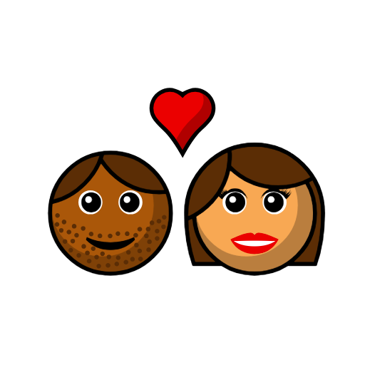 Couple With Heart - Man: Medium-Dark Skin Tone, Woman: Medium Skin Tone Couple With Heart - Man: Medium-Dark Skin Tone, Woman: Medium Skin Tone