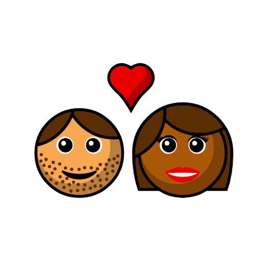 Couple With Heart - Man: Medium Skin Tone, Woman: Medium-Dark Skin Tone Couple With Heart - Man: Medium Skin Tone, Woman: Medium-Dark Skin Tone