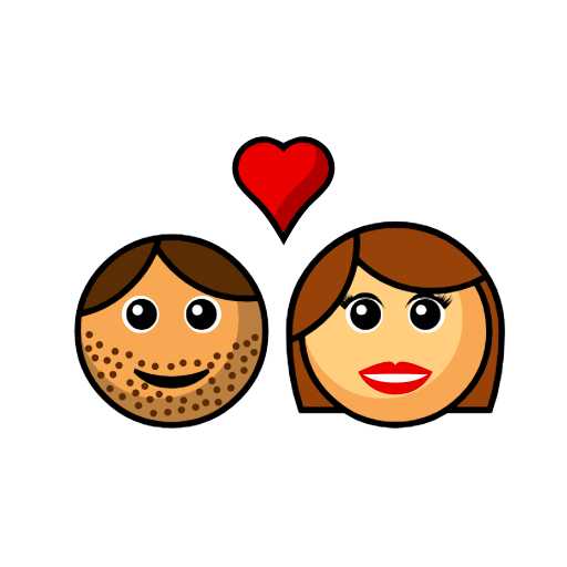 Couple With Heart - Man: Medium Skin Tone, Woman: Medium-Light Skin Tone Couple With Heart - Man: Medium Skin Tone, Woman: Medium-Light Skin Tone