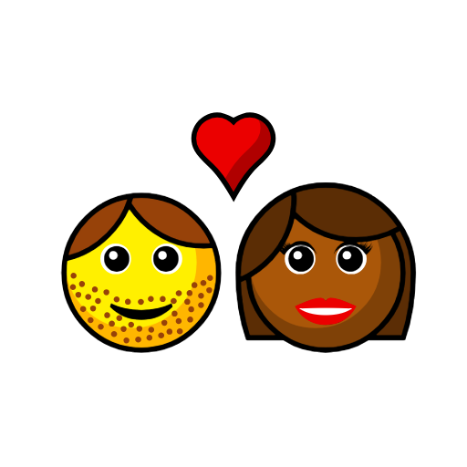 Couple With Heart - Man: No Skin Tone, Woman: Medium-Dark Skin Tone Couple With Heart - Man: No Skin Tone, Woman: Medium-Dark Skin Tone