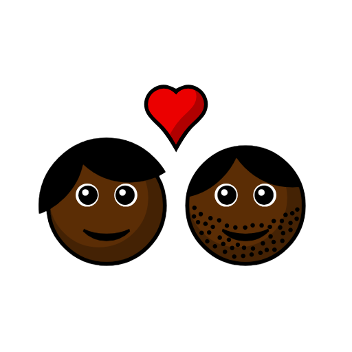 Couple With Heart: Person, Man, Dark Skin Tone Couple With Heart: Person, Man, Dark Skin Tone
