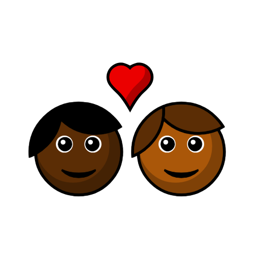 Couple with Heart: Person, Person, Dark Skin Tone, Medium-Dark Skin Tone Couple with Heart: Person, Person, Dark Skin Tone, Medium-Dark Skin Tone