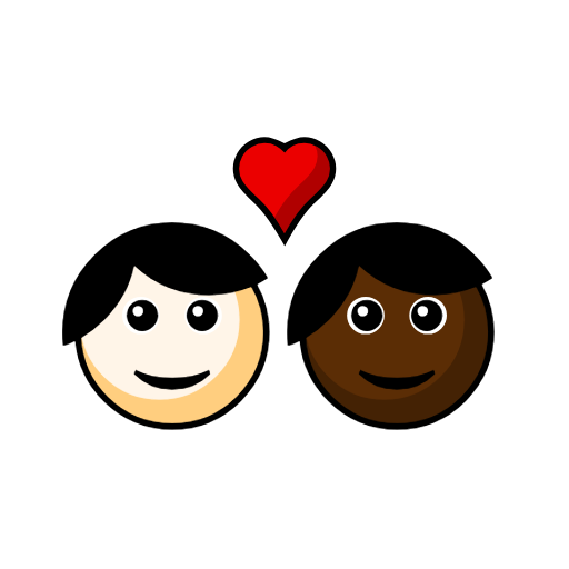 Couple with Heart: Person, Person, Light Skin Tone, Dark Skin Tone Couple with Heart: Person, Person, Light Skin Tone, Dark Skin Tone