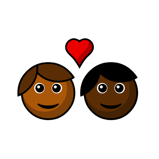 Couple with Heart: Person, Person, Medium-Dark Skin Tone, Dark Skin Tone Couple with Heart: Person, Person, Medium-Dark Skin Tone, Dark Skin Tone