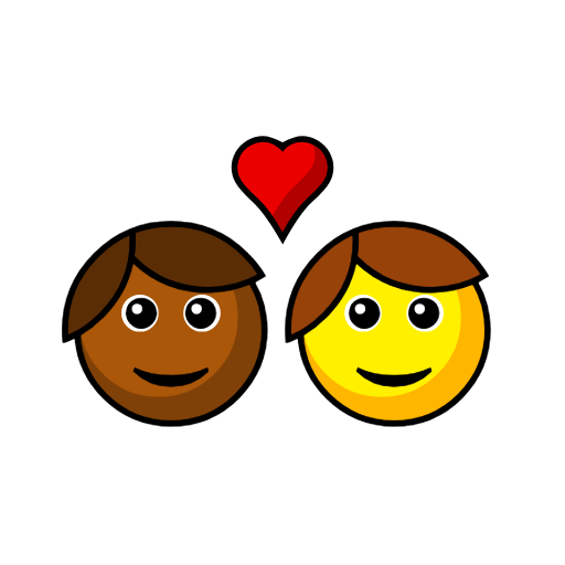 Couple With Heart: Person, Person, Medium-Dark Skin Tone, No Skin Tone Couple With Heart: Person, Person, Medium-Dark Skin Tone, No Skin Tone