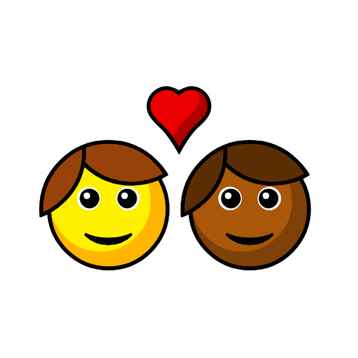 Couple With Heart: Person, Person, No Skin Tone, Medium-Dark Skin Tone Couple With Heart: Person, Person, No Skin Tone, Medium-Dark Skin Tone