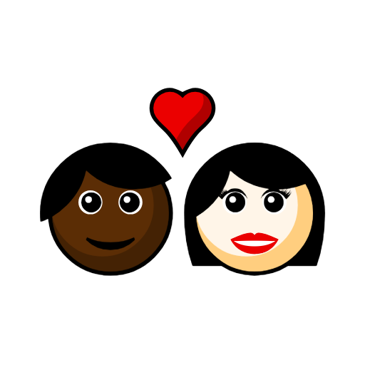 Couple With Heart: Person, Woman, Dark Skin Tone, Light Skin Tone Couple With Heart: Person, Woman, Dark Skin Tone, Light Skin Tone