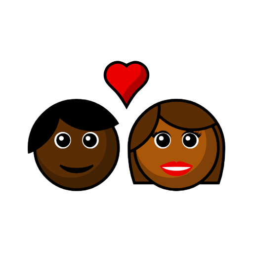 Couple With Heart: Person, Woman, Dark Skin Tone, Medium-Dark Skin Tone Couple With Heart: Person, Woman, Dark Skin Tone, Medium-Dark Skin Tone