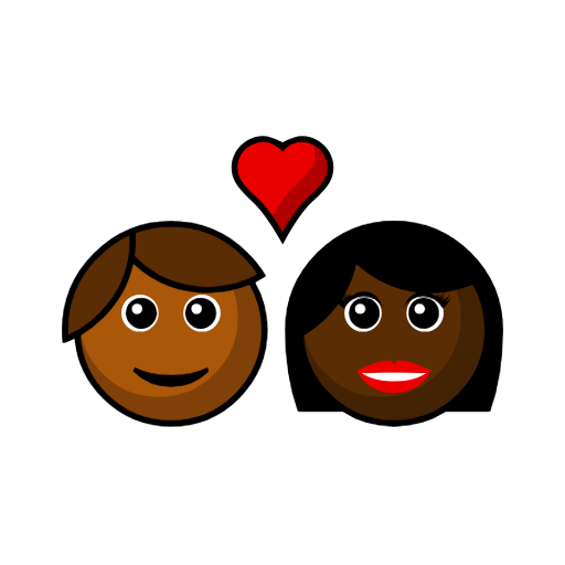 Couple With Heart: Person, Woman, Medium-Dark Skin Tone, Dark Skin Tone Couple With Heart: Person, Woman, Medium-Dark Skin Tone, Dark Skin Tone
